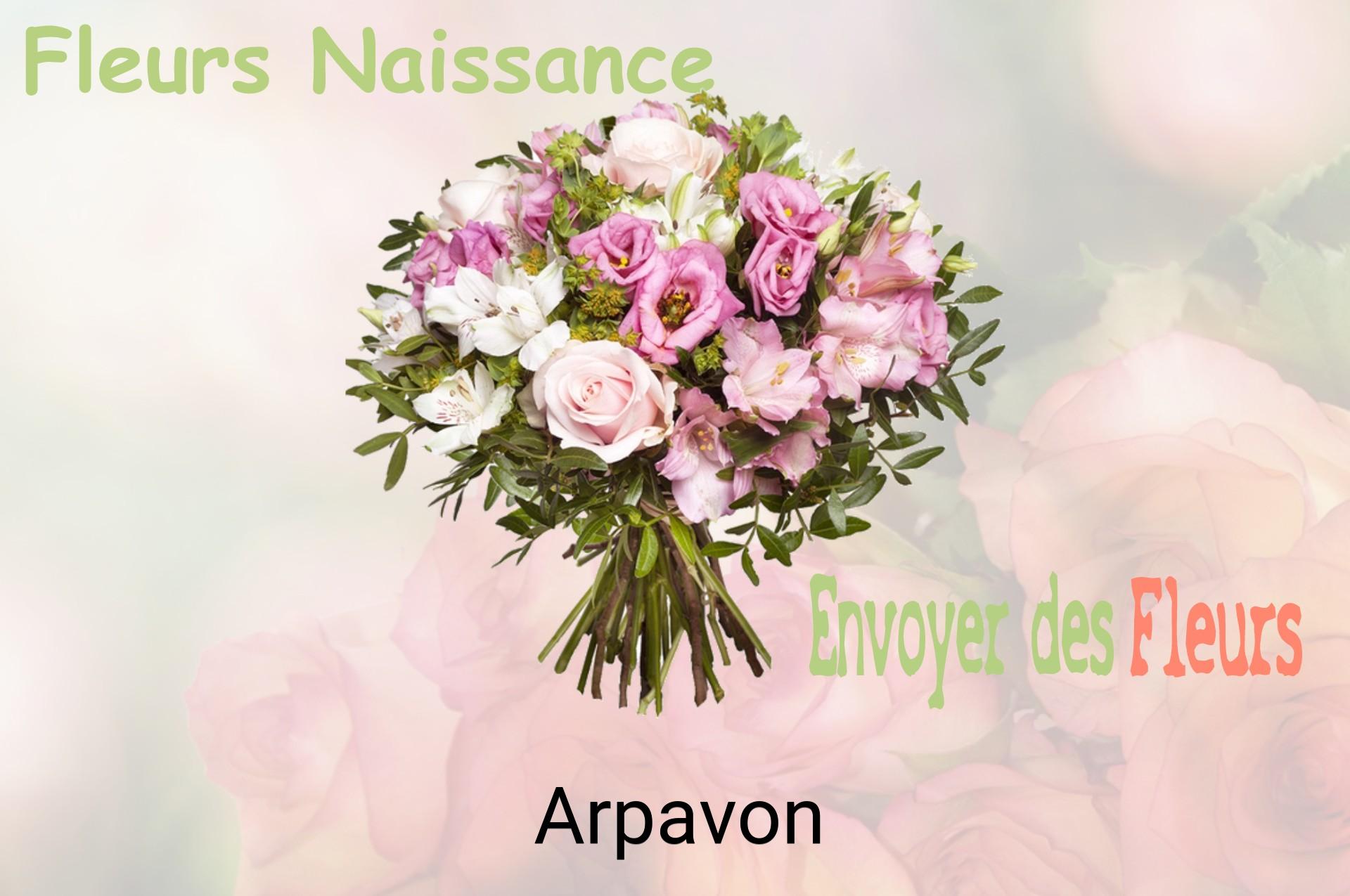 Bouquet de fleurs de naissance livré à Arpavon